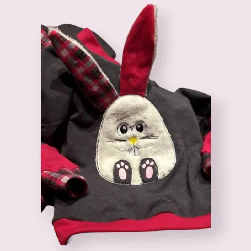 Stickdatei Hase Mümmel Applikation