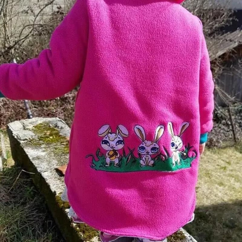 Stickdatei Hasen Treffen