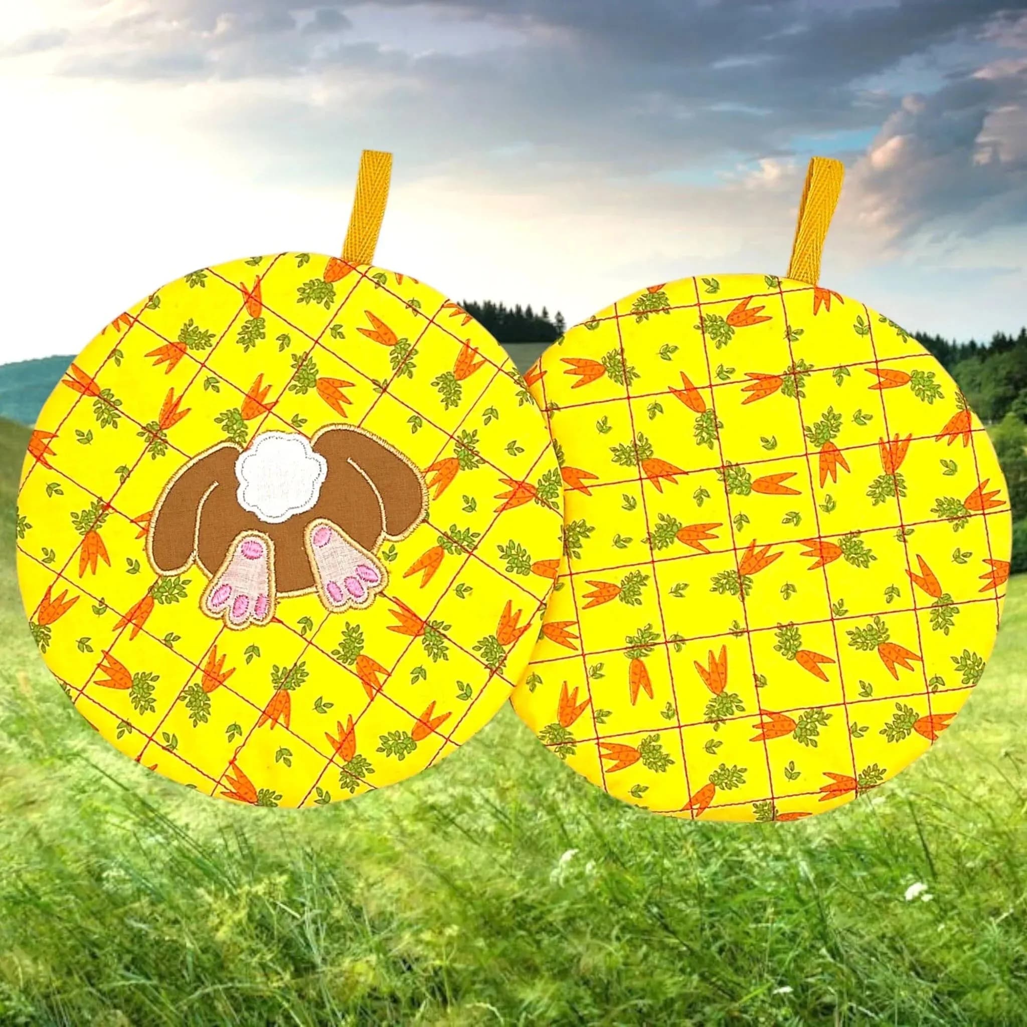 Stickdatei Hasenpopo Applikation