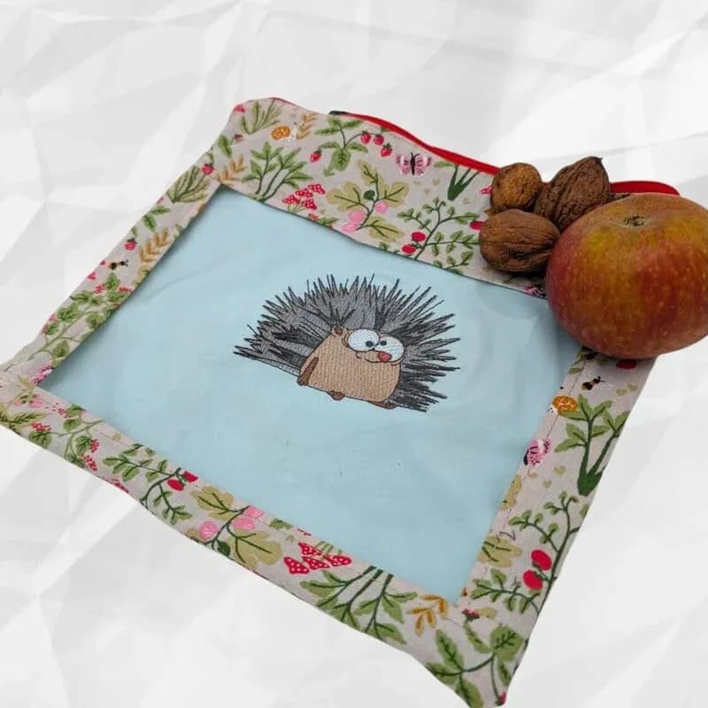 Stickdatei Herbstmotive Igel und mehr