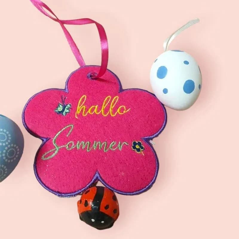 ITH Stickdatei Blumen- / Sonnenhaenger