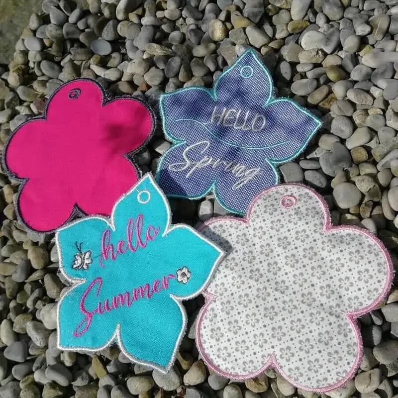 ITH Stickdatei Blumen- / Sonnenhaenger