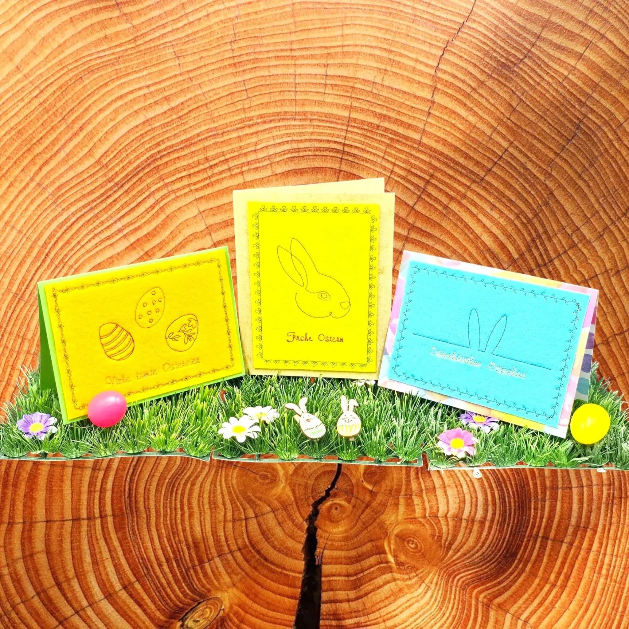 Stickdatei Kartendesigns Ostern