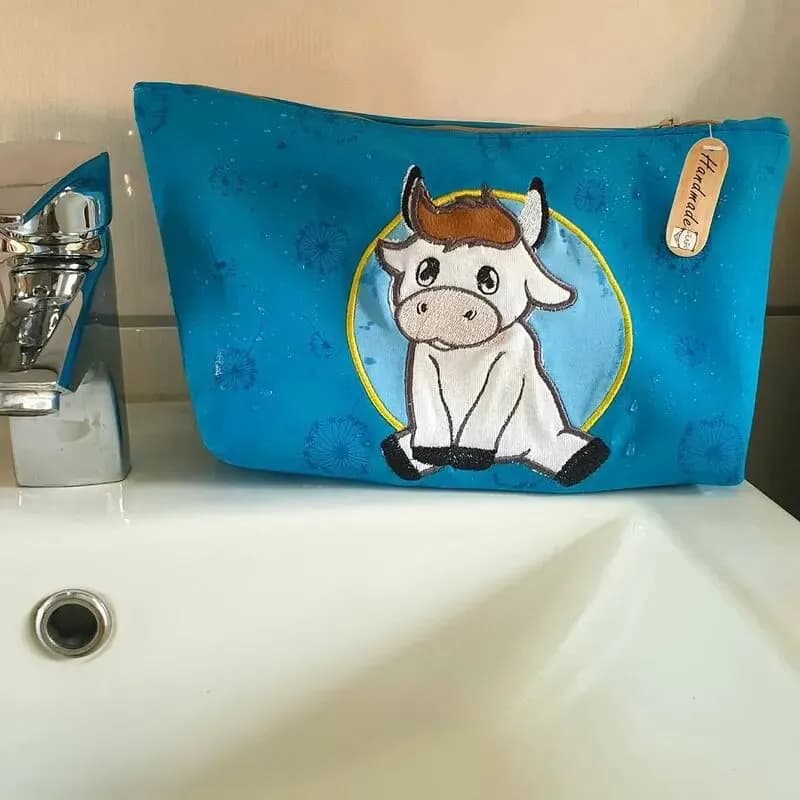 Stickdatei Kuh Applikation Elsa