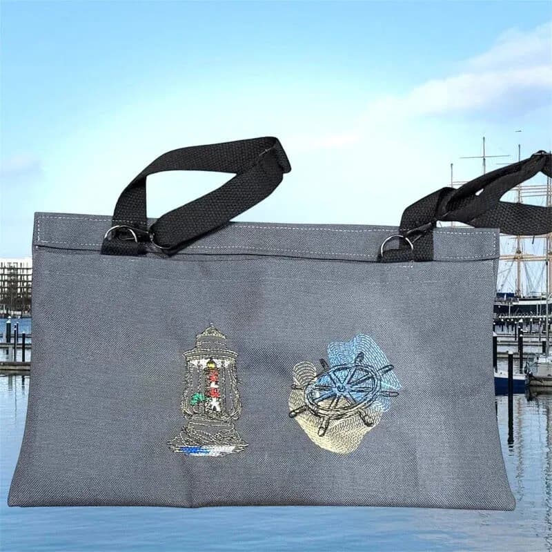 Stickdatei Laterne Leuchtturm