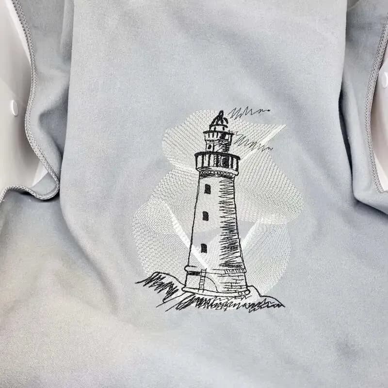 Stickdatei Leuchtturm Vintage