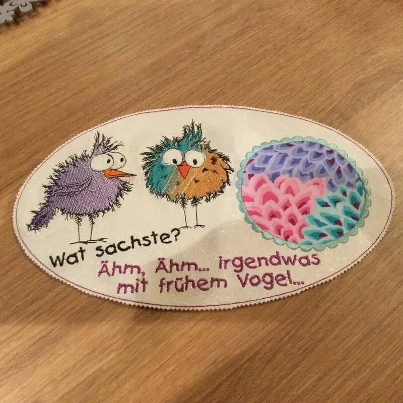 Stickdatei Lustige Vögel