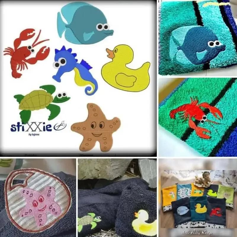 Stickdatei Maritimes für Kids