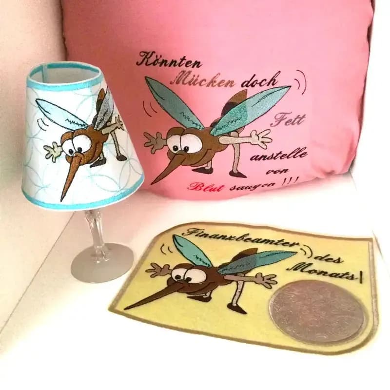 Stickdatei Mücke Elvira