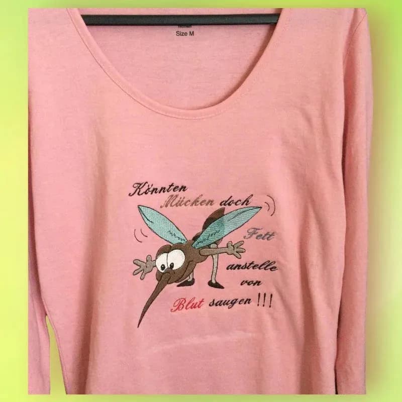 Stickdatei Mücke Elvira