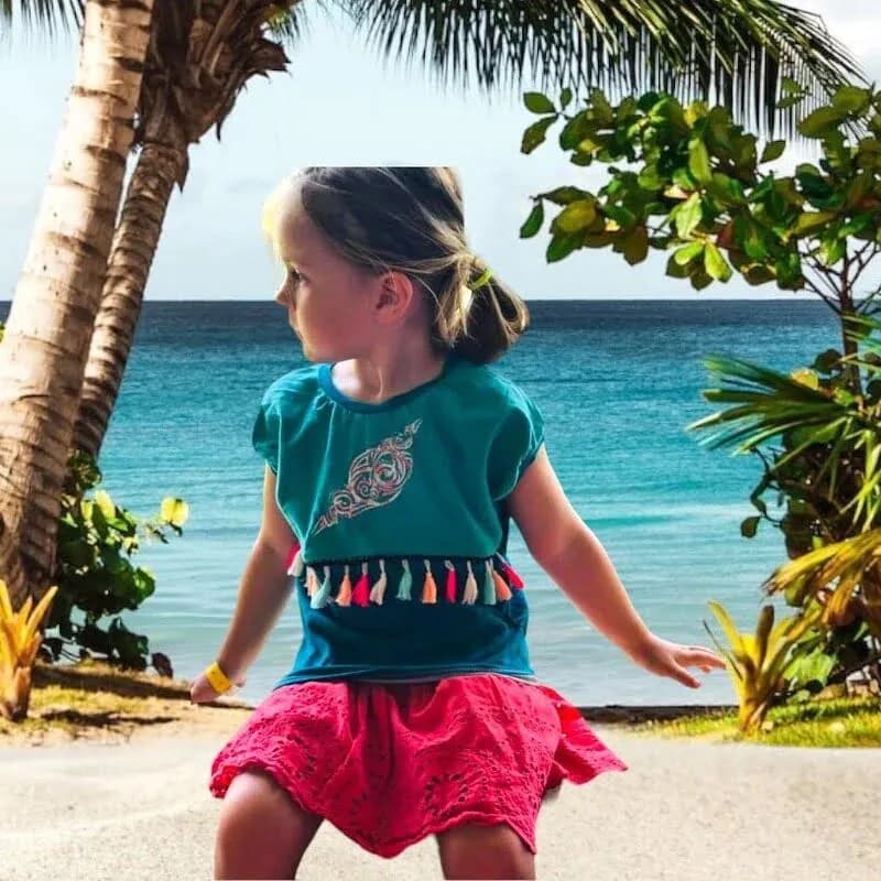 Stickdatei Muschel Tribal