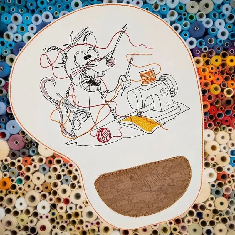 Stickdatei Pech-Ratte