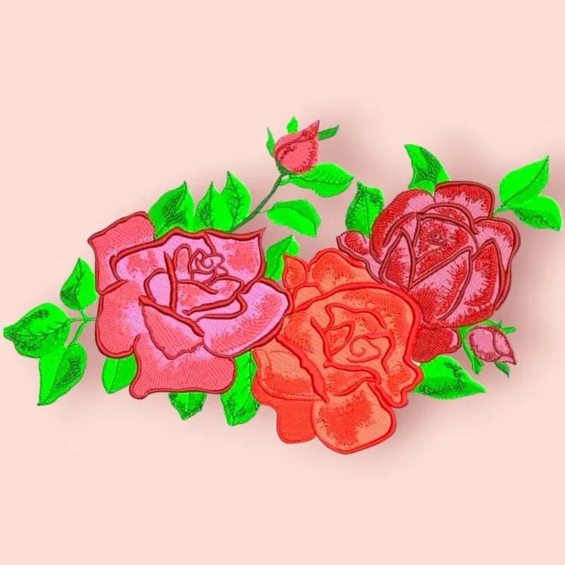 Rosen Stickdatei Arrangement - stiXXie