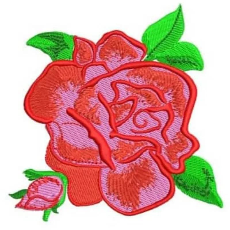 Stickdatei Rosen Einzeln