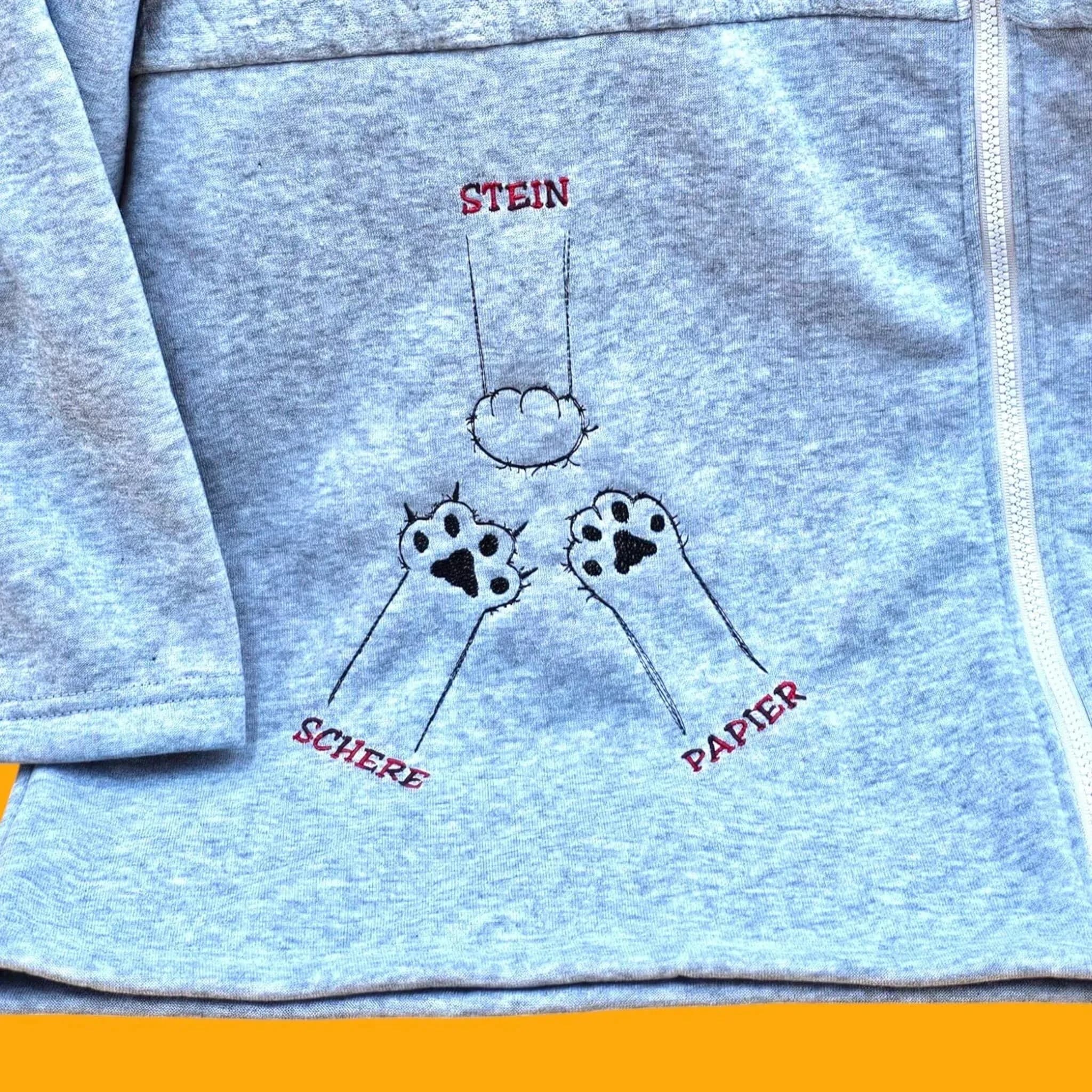 Stickdatei Schere Stein Papier