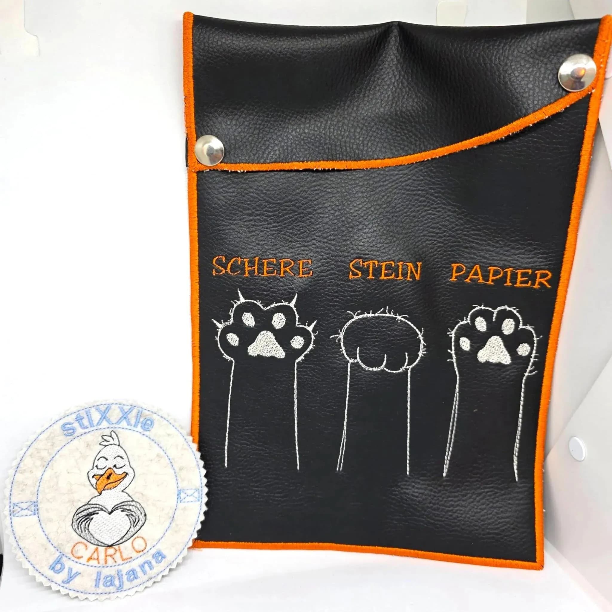 Stickdatei Schere Stein Papier