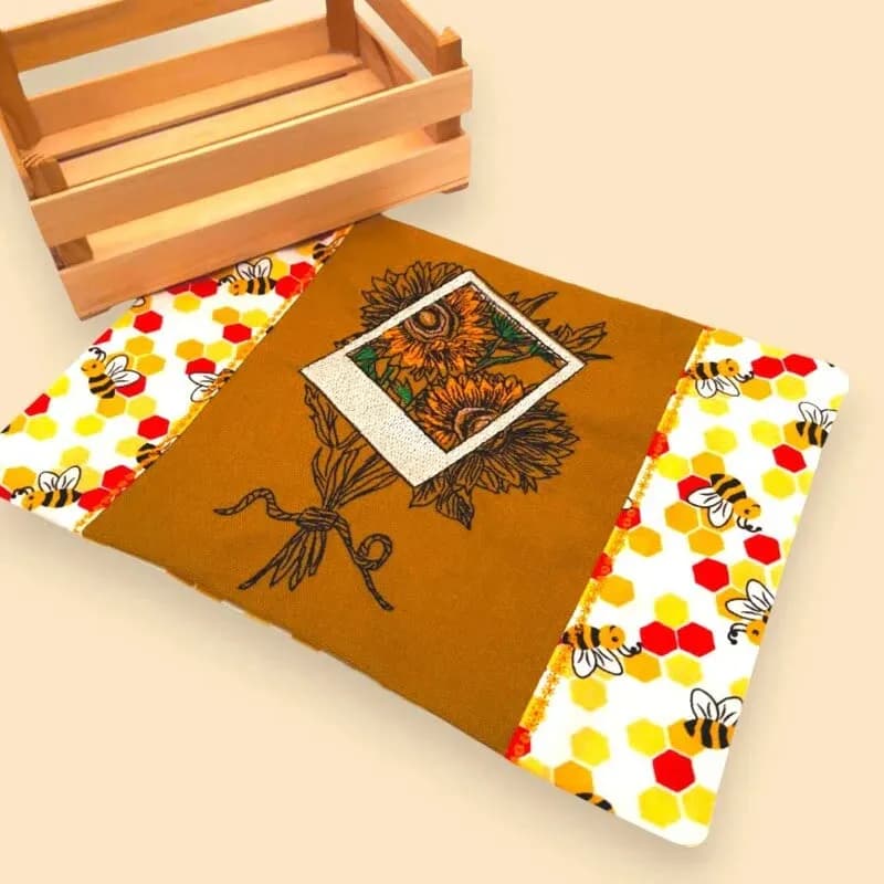 Stickdatei Polaroid Sonnenblume