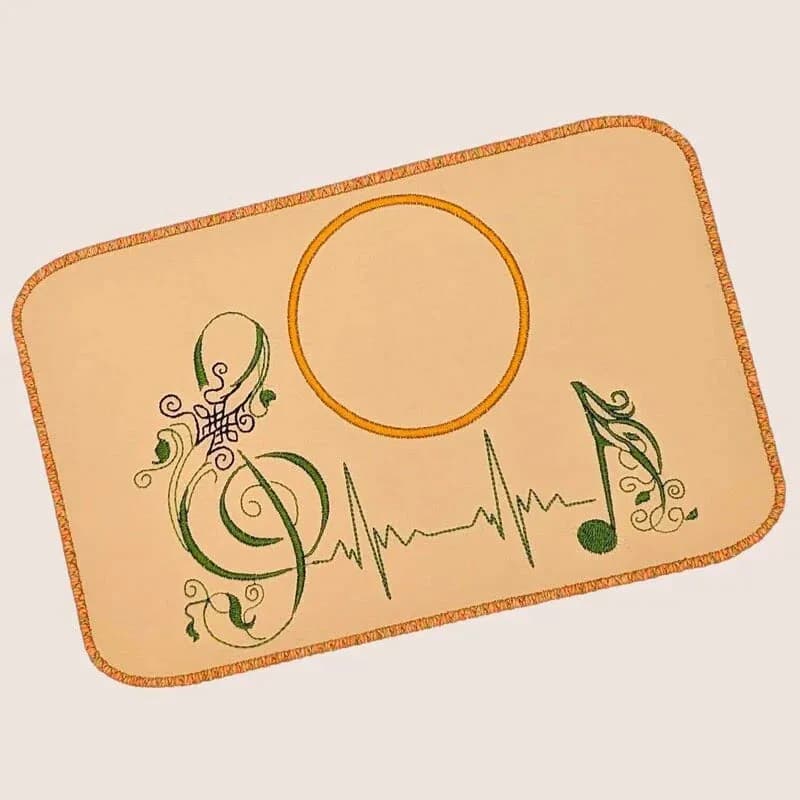 Stickdatei Spruch Musik ist Medizin