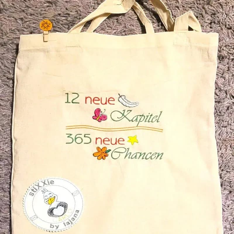 Stickdatei Spruch Neue Chancen