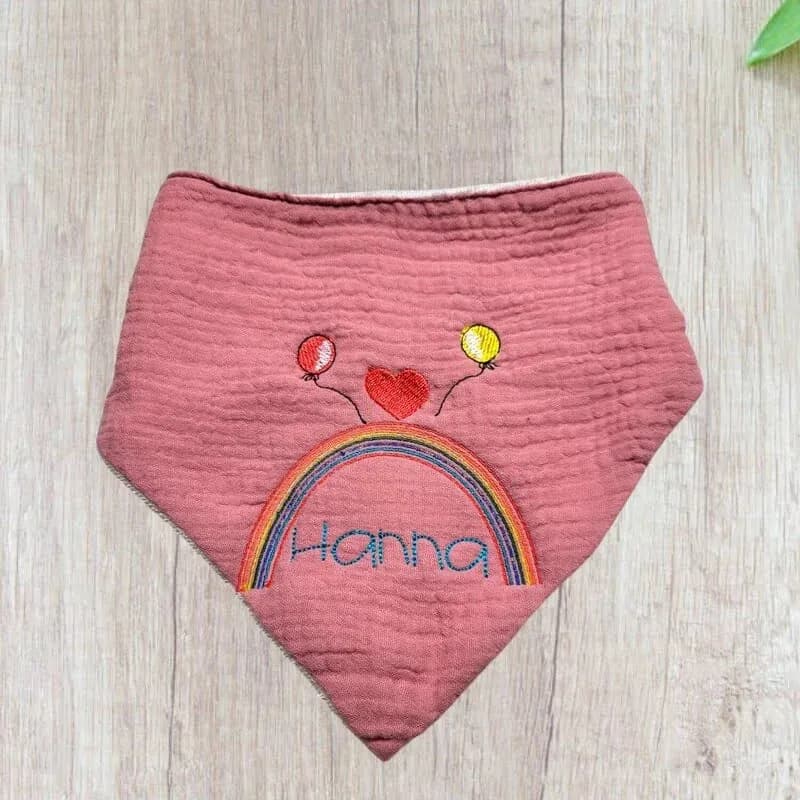 Stickdatei Spruch Regenbogen