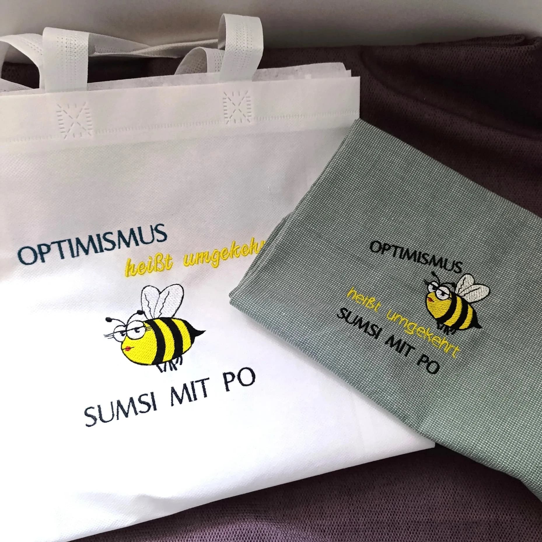 Stickdatei Spruch Sumsi mit Po