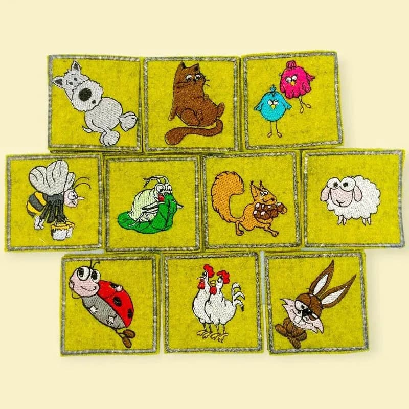 Stickdatei Minitiere Set