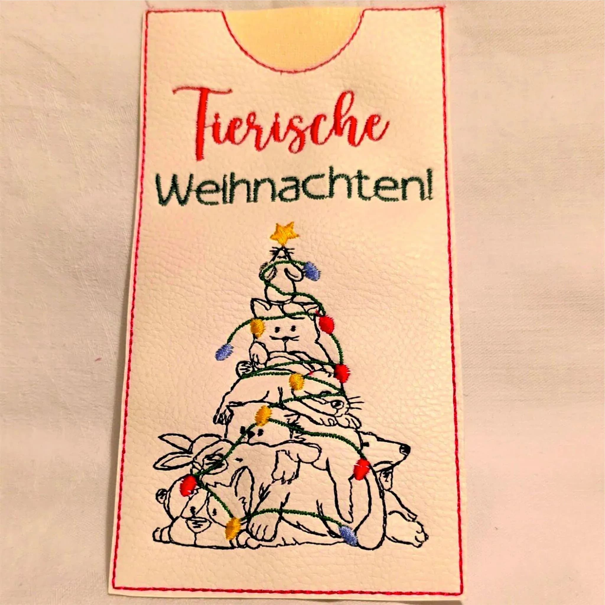 Stickdatei Weihnachten Tierisch - ITH