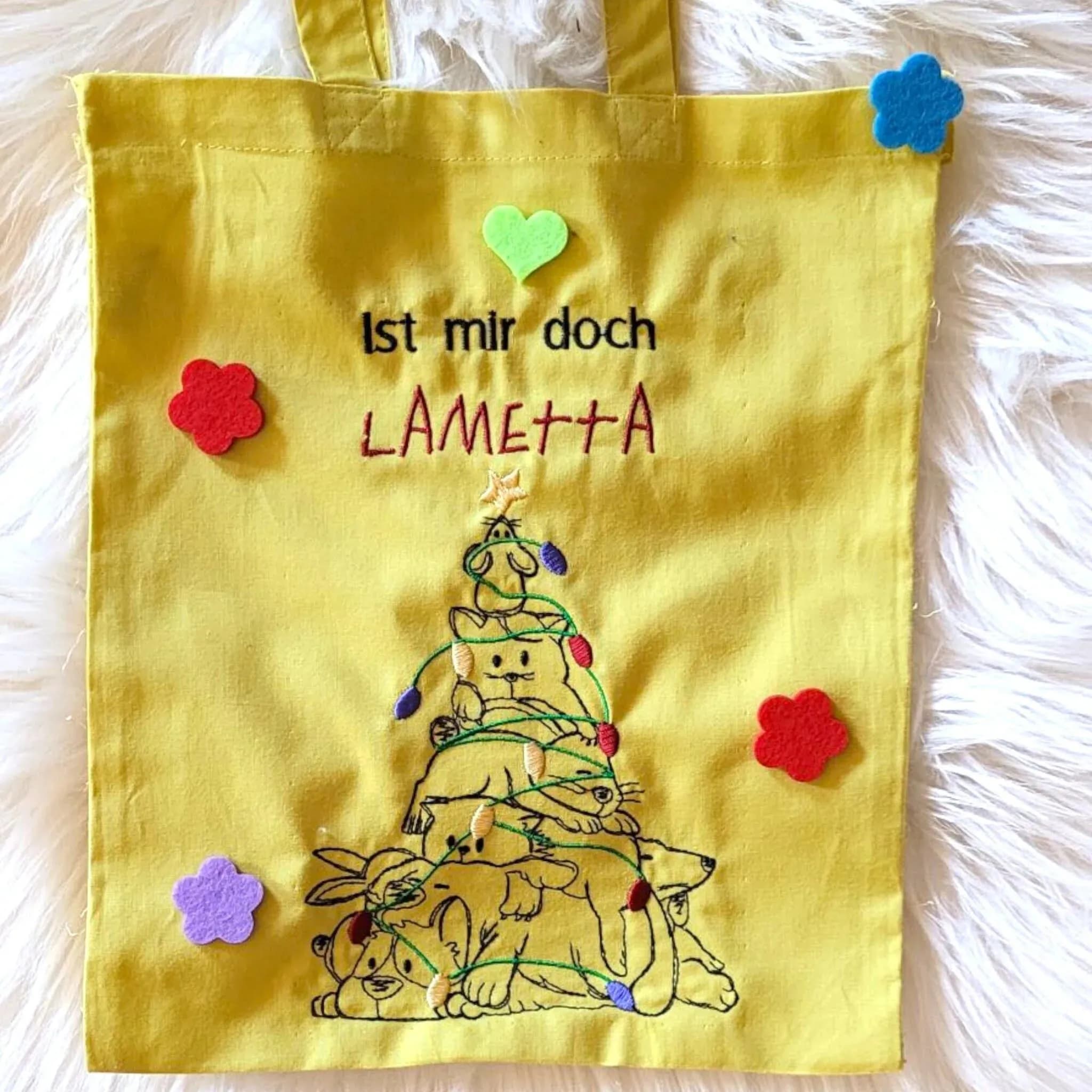 Stickdatei Weihnachten Tierisch - ITH