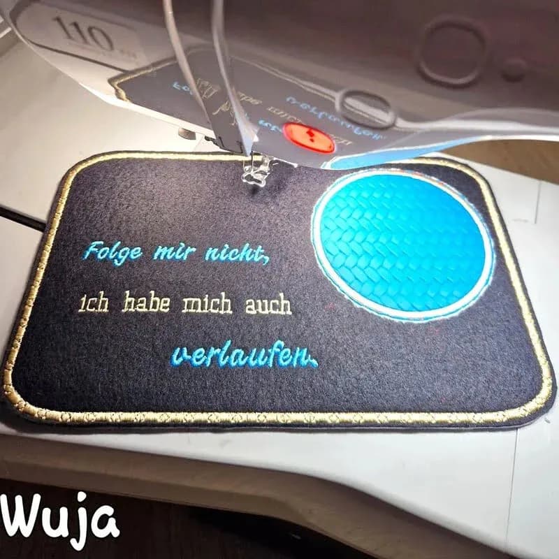 Stickdatei Wandersprüche mit Motiven