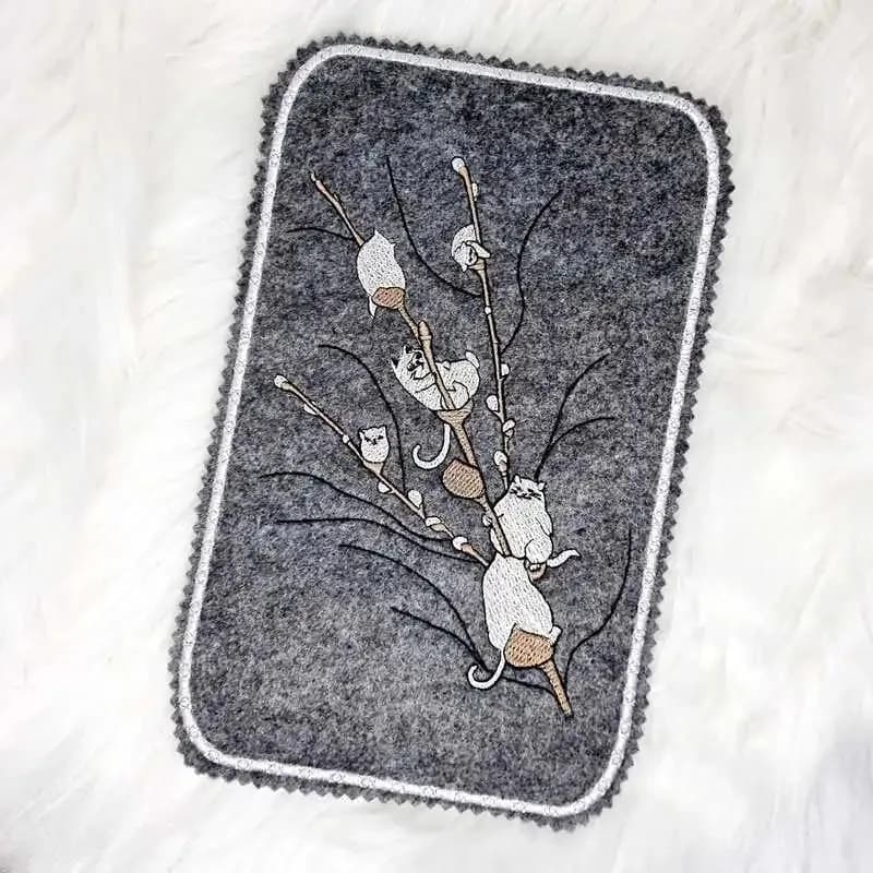 Stickdatei Weidenkätzchen