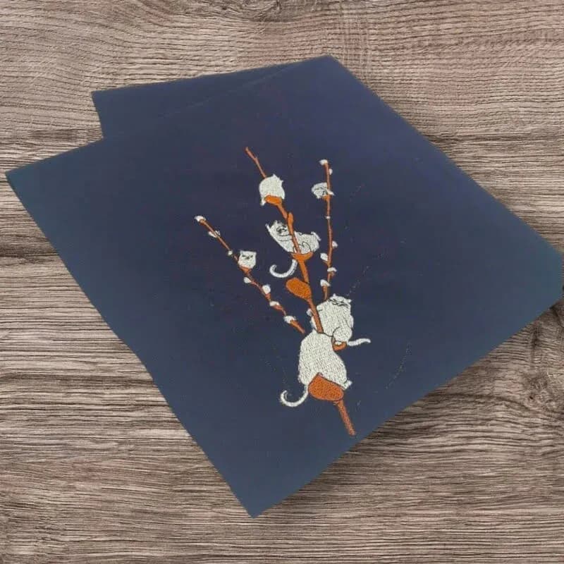 Stickdatei Weidenkätzchen