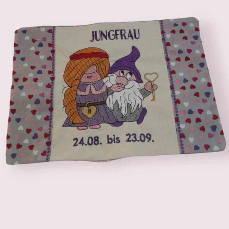 Stickdatei Wichtel Sternzeichen Jungfrau