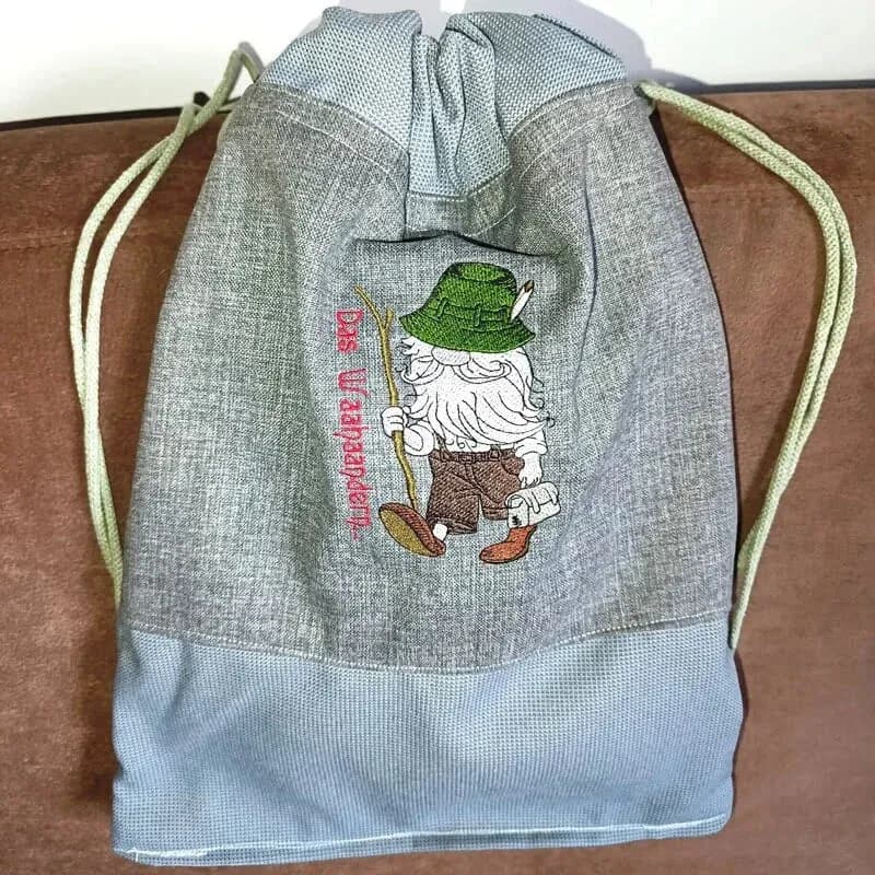 ITH Stickdatei Wichtel Wandersmann