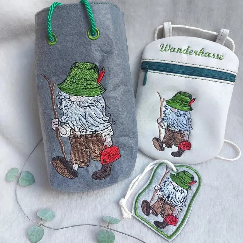 ITH Stickdatei Wichtel Wandersmann