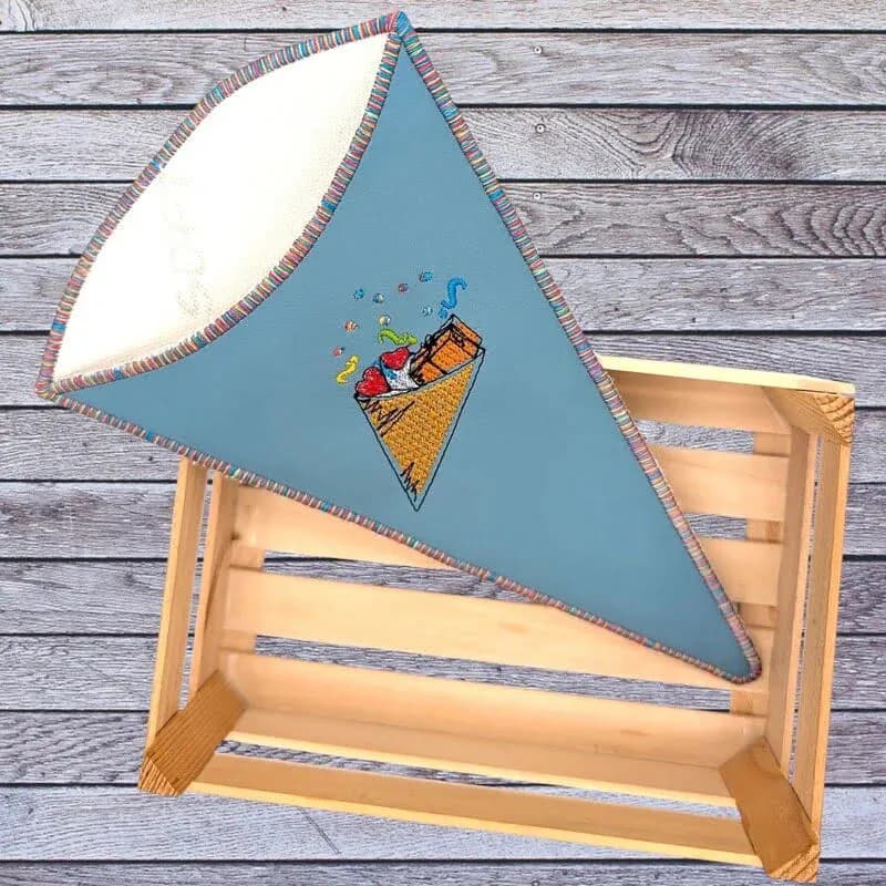 Stickdatei Wundertüte mit Spruch