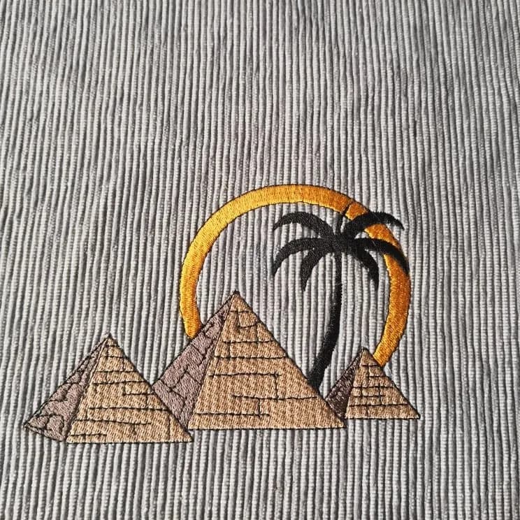 Stickdatei Pyramiden