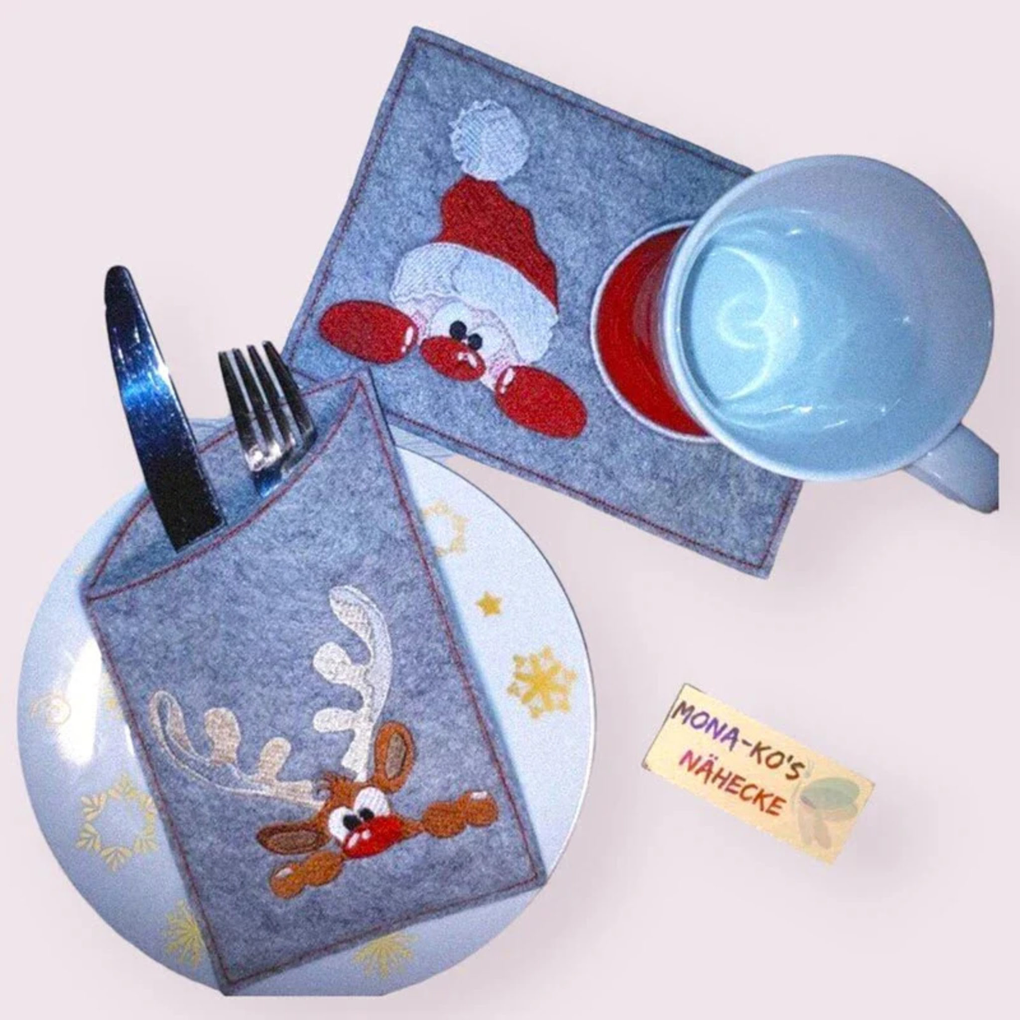  ITH Bestecktaschen Blanko Stickdatei – 4 Varianten | stiXXie