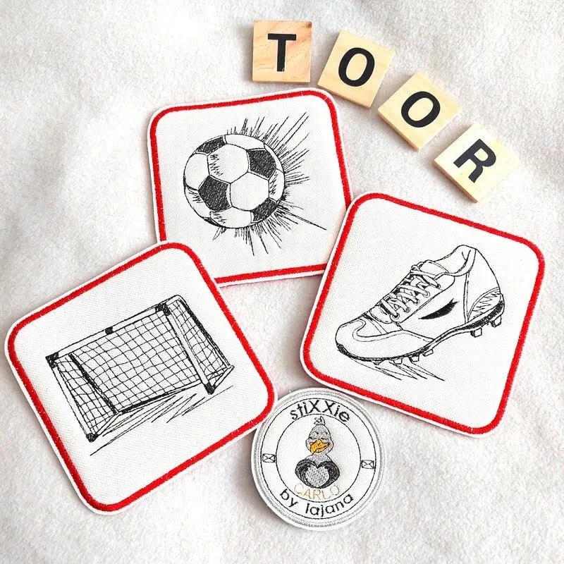 Stickdatei Fußball Time