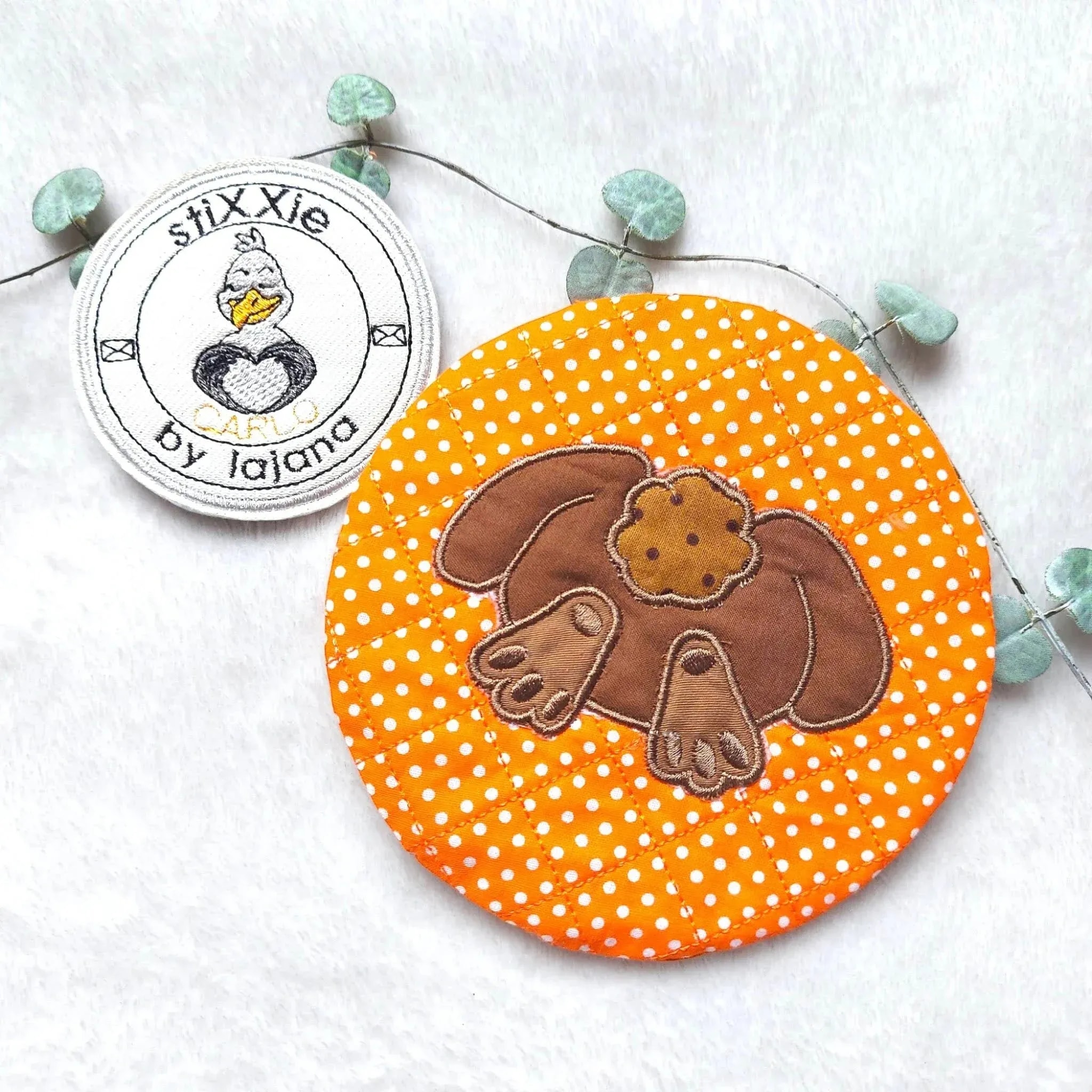 Stickdatei Hasenpopo Applikation