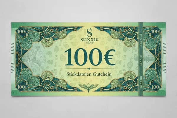 stiXXie Geschenkgutschein – Stickdateien verschenken