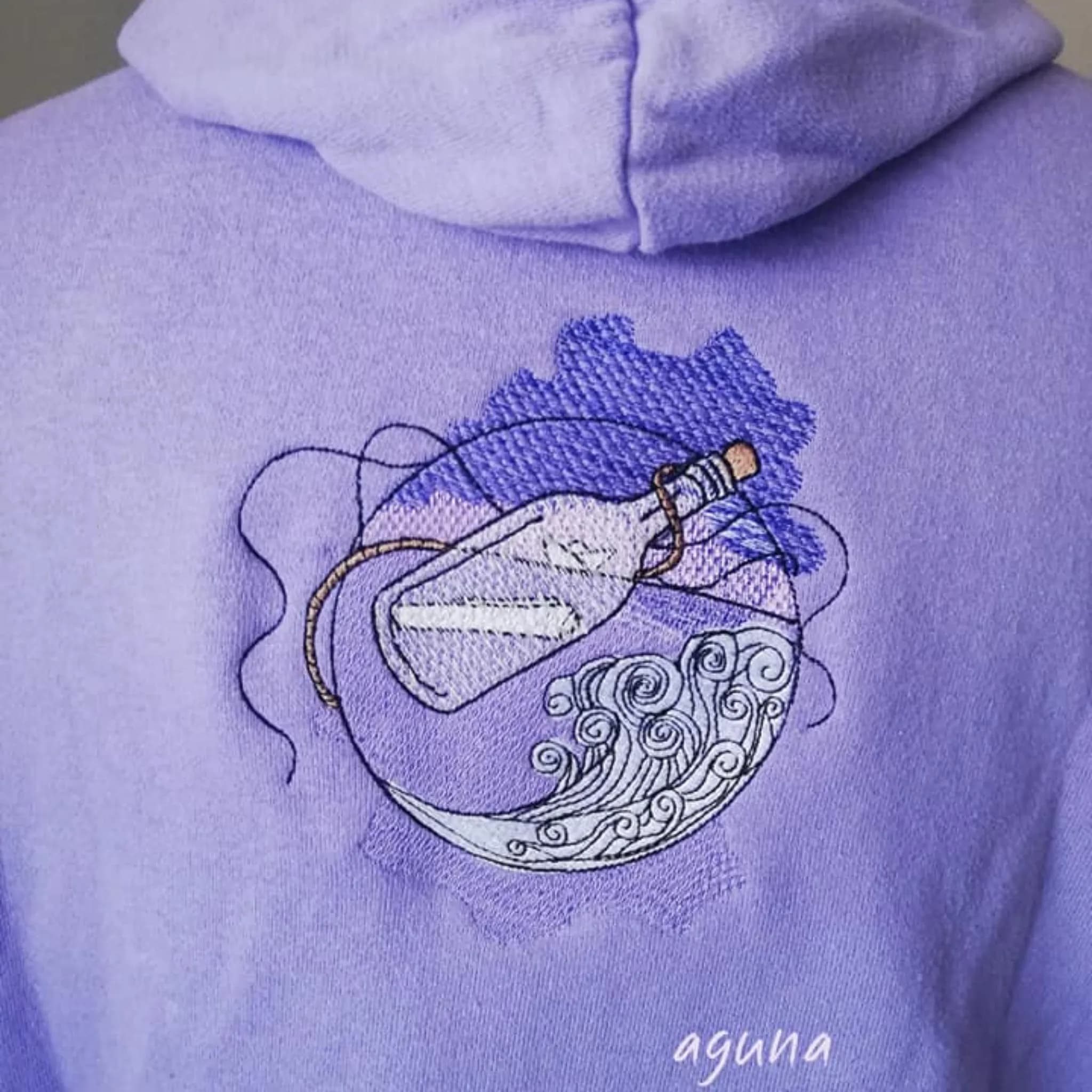 Stickdatei Flaschenpost