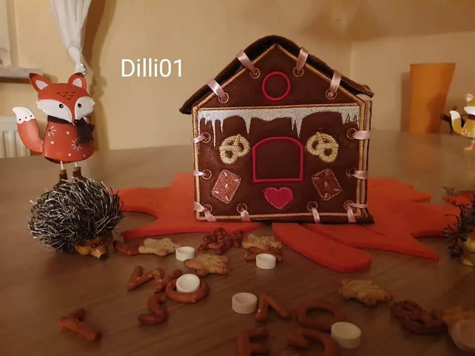 ITH Stickdatei Lebkuchenhaus Advent