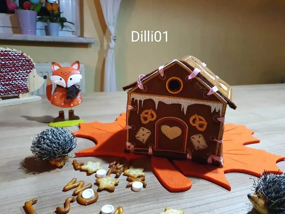 ITH Stickdatei Lebkuchenhaus Advent
