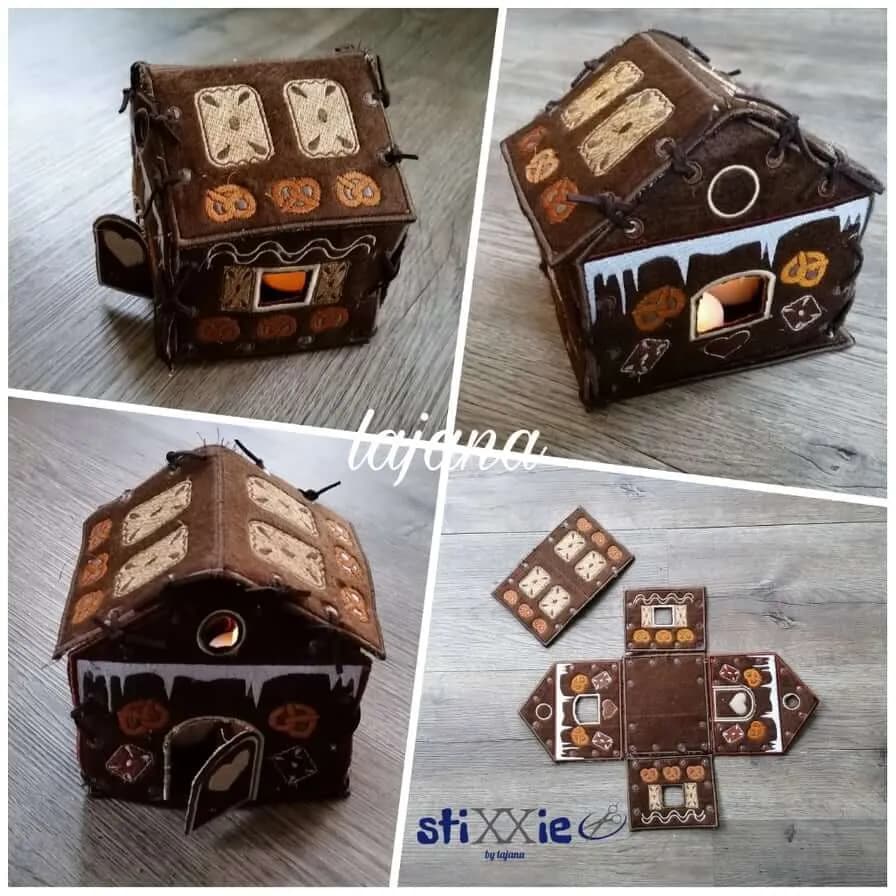 ITH Stickdatei Lebkuchenhaus Advent