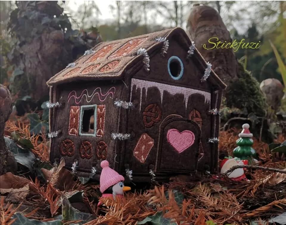ITH Stickdatei Lebkuchenhaus Advent