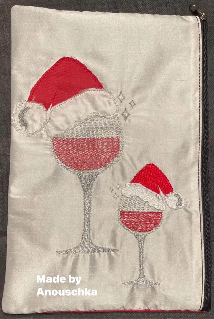 Stickdatei Weinglas - Doodle Appli