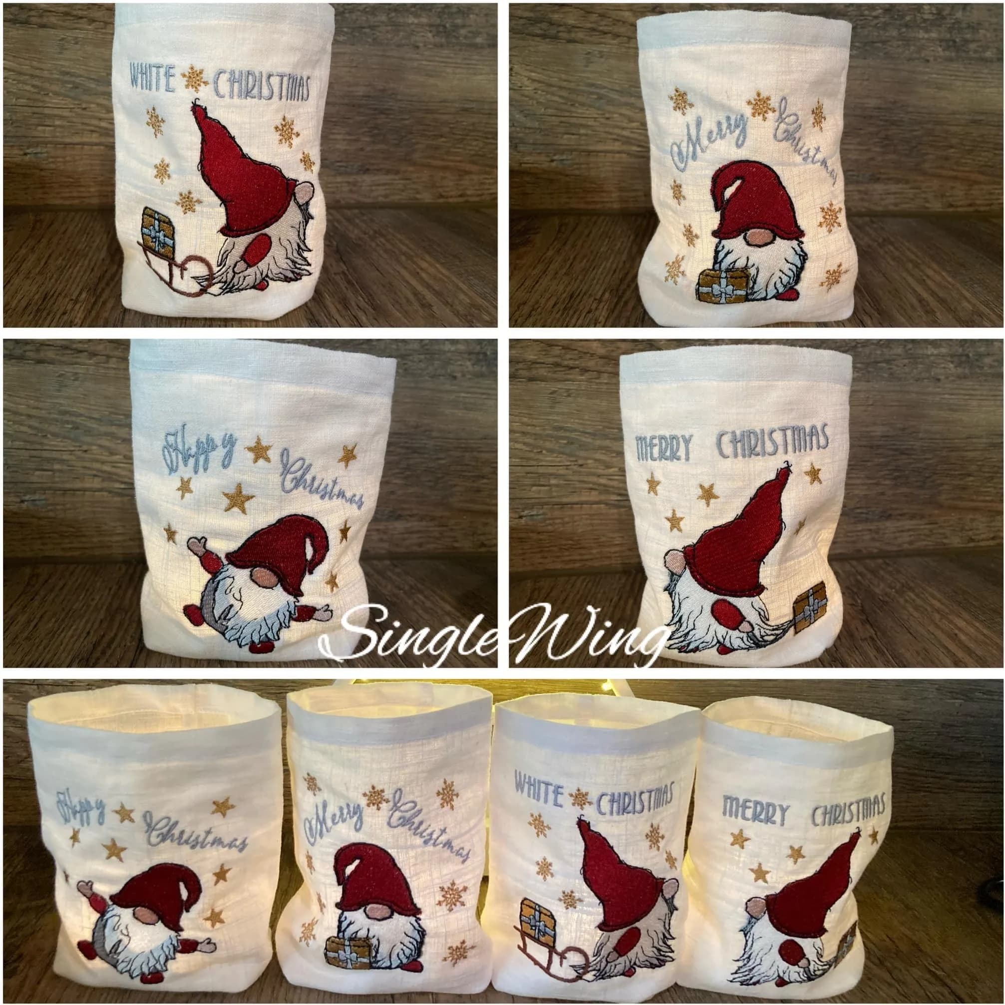 Stickdatei Wichtelzirkus – 5 Weihnachtswichtel