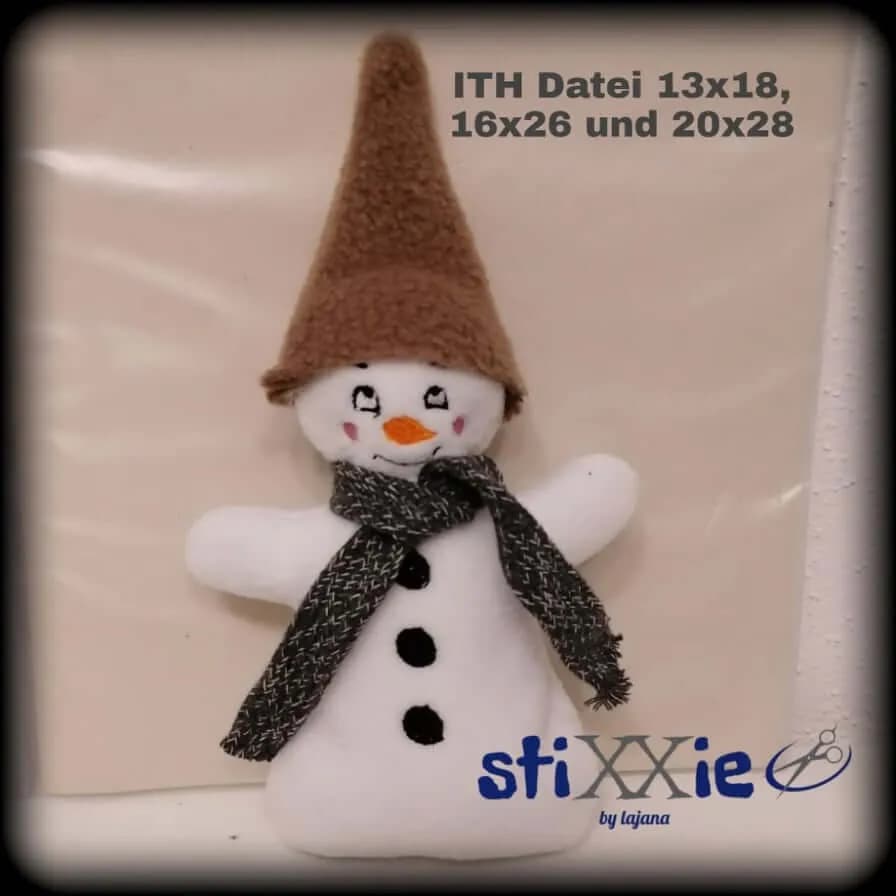 ITH Stickdatei Schneemann