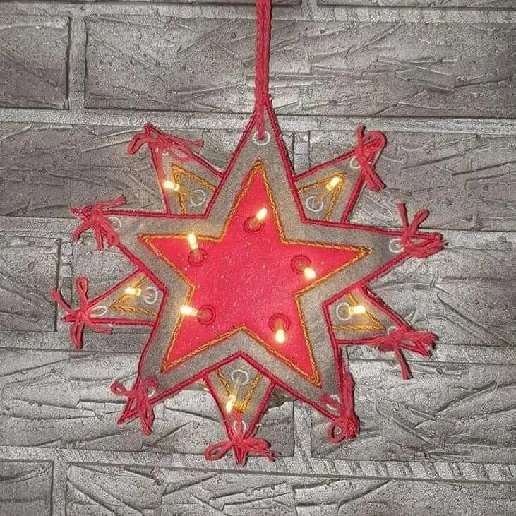 ITH Stickdatei Weihnachtsstern