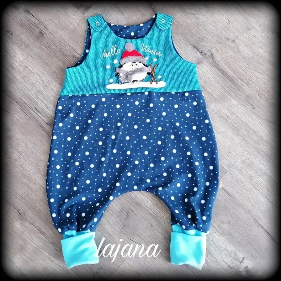 Stickdatei Pinguin Doodle Appli Pingu Winter